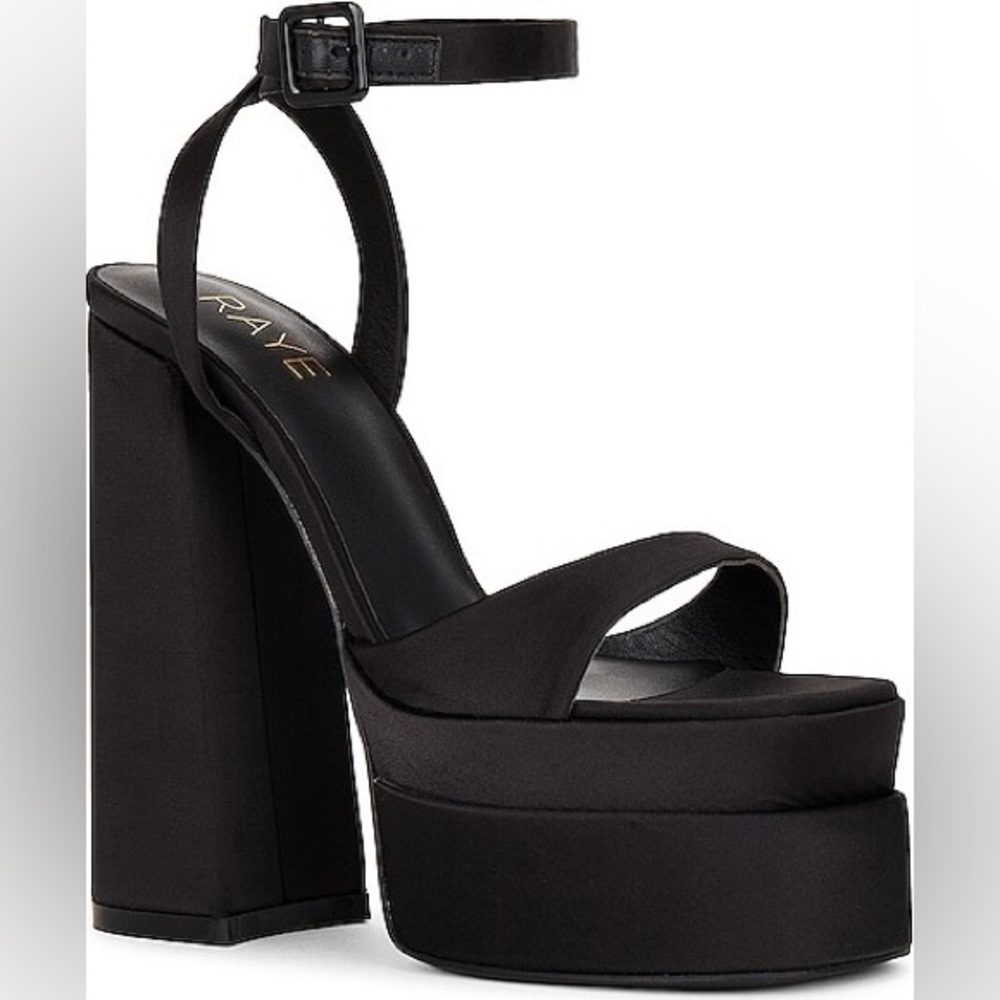 Raye Black Platform Sandals